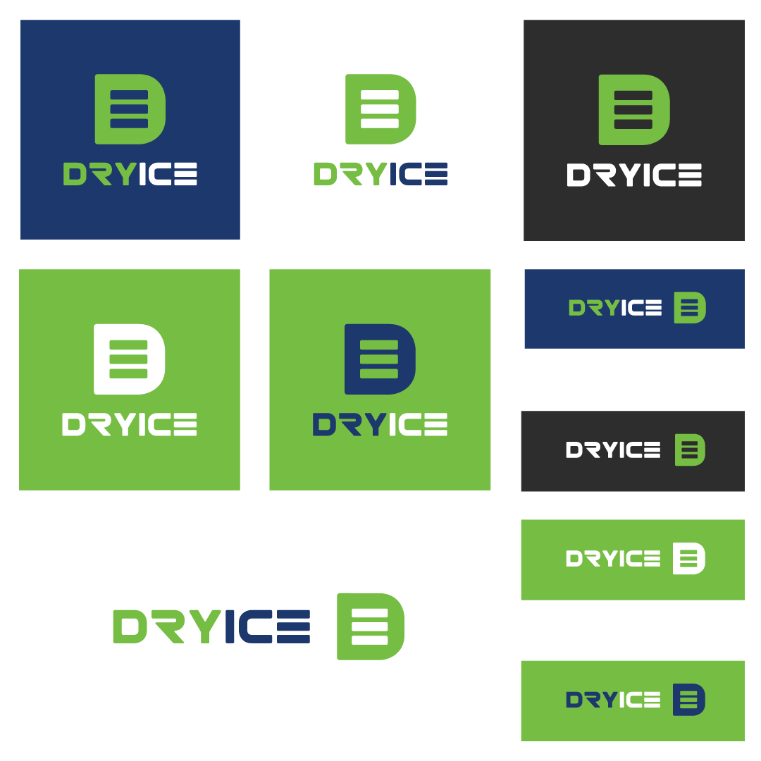 dryice logo variacoes